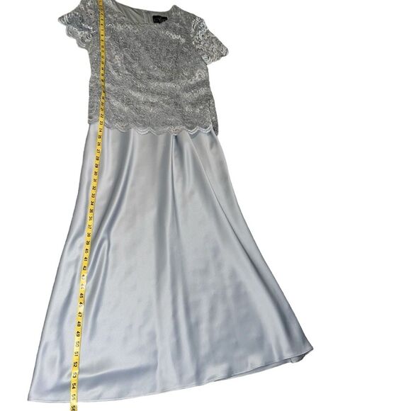 Alex Evenings Formal Gown Dress Size 16 Lace Satin Mother of the Bride Groom - Picture 10 of 10